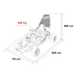 Elektrická motokára Tornado Drift - zelená